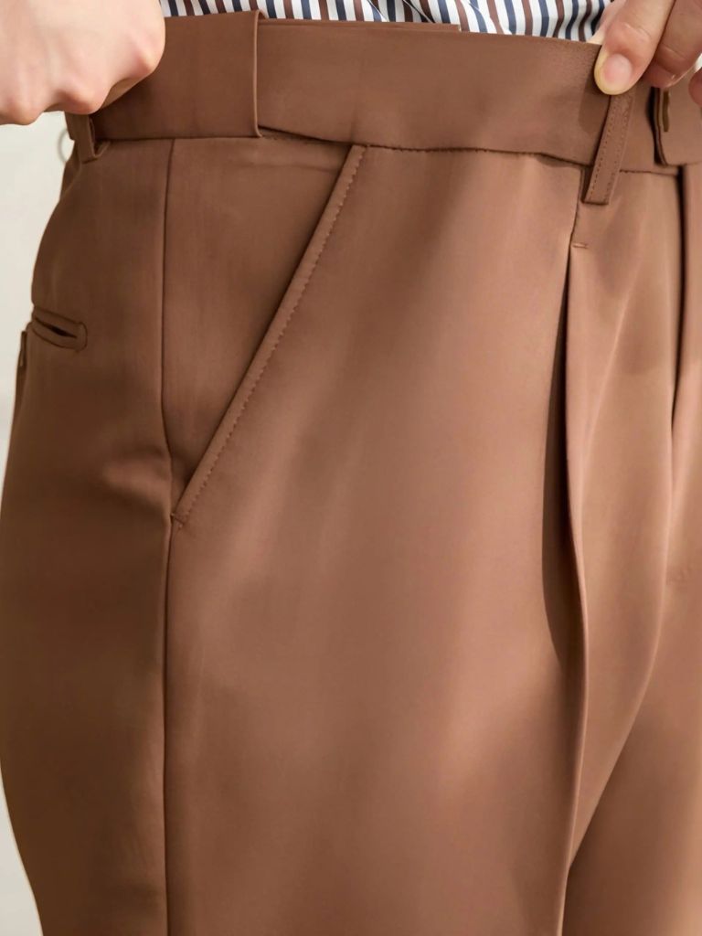 Premium Classic Elastic Trousers - Crown & Cuff