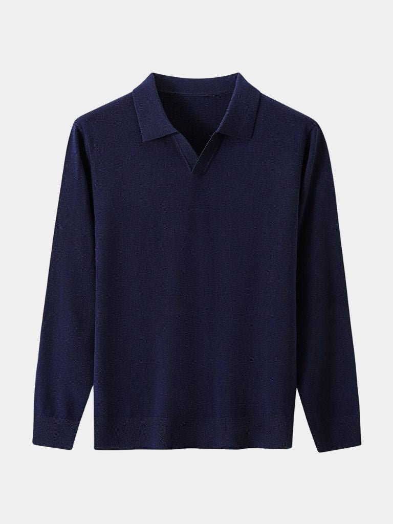 Royal Comfort Long Sleeve Polo - Crown & Cuff