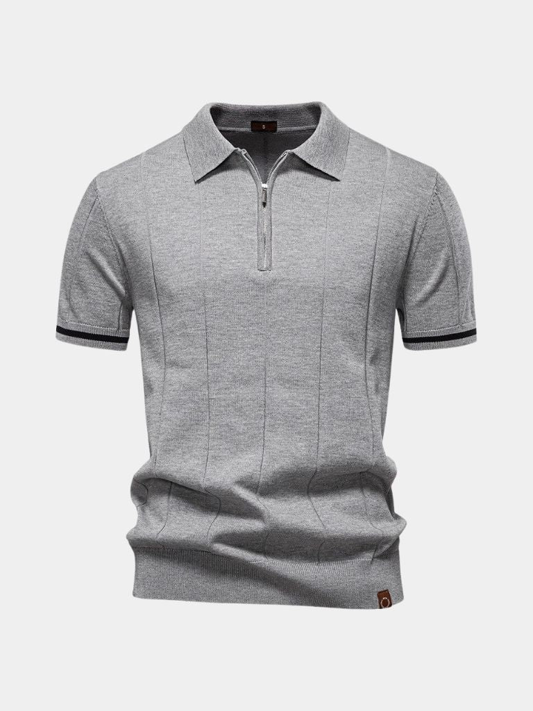 Royal Zip Polo – Crown & Cuff