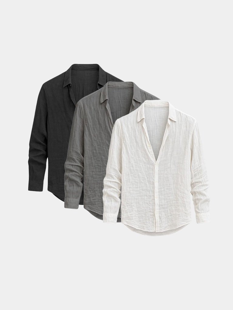 [SPECIAL PACK] Linen Reverie Summer Shirt - Crown & Cuff