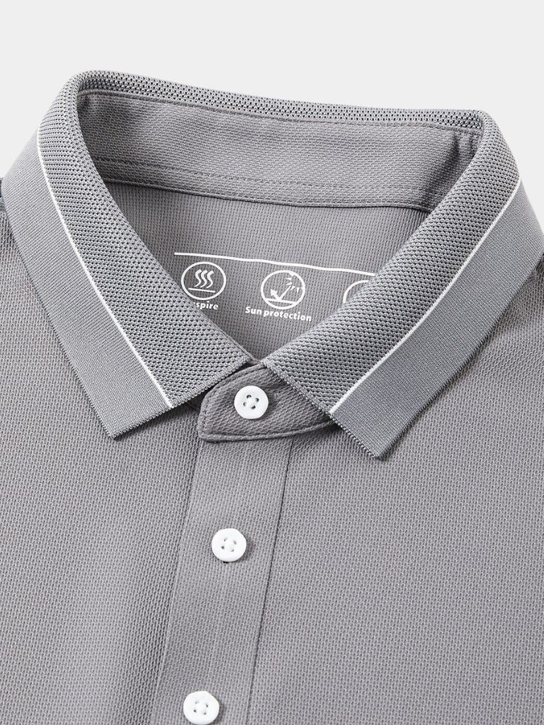 Steel Grey Polo – Crown & Cuff