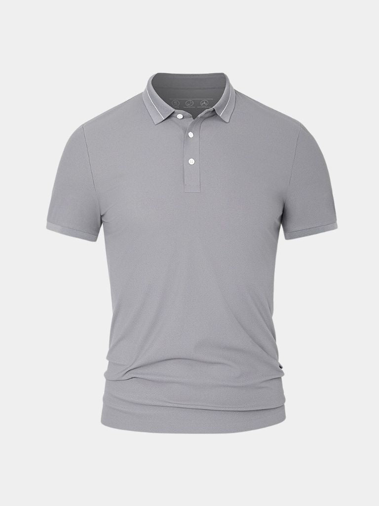 Steel Grey Polo – Crown & Cuff