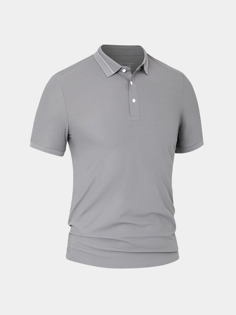Steel Grey Polo – Crown & Cuff
