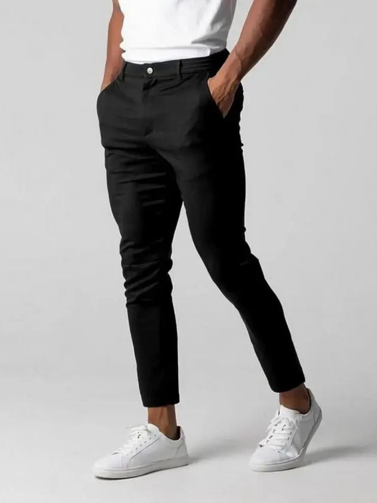 Stretchy Slim Trousers - Crown & Cuff