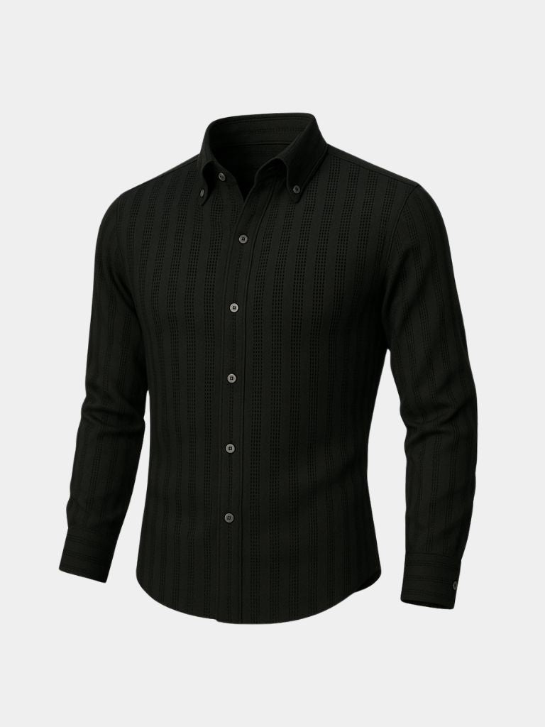 Striped Button Down Seersucker Shirt - Crown & Cuff