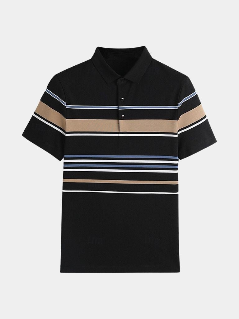 Sunset Stripe Polo – Crown & Cuff
