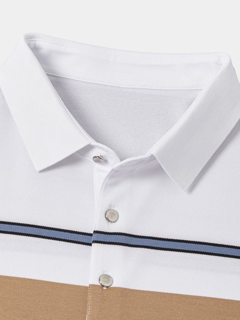 Sunset Stripe Polo – Crown & Cuff