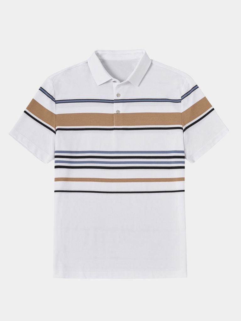 Sunset Stripe Polo – Crown & Cuff