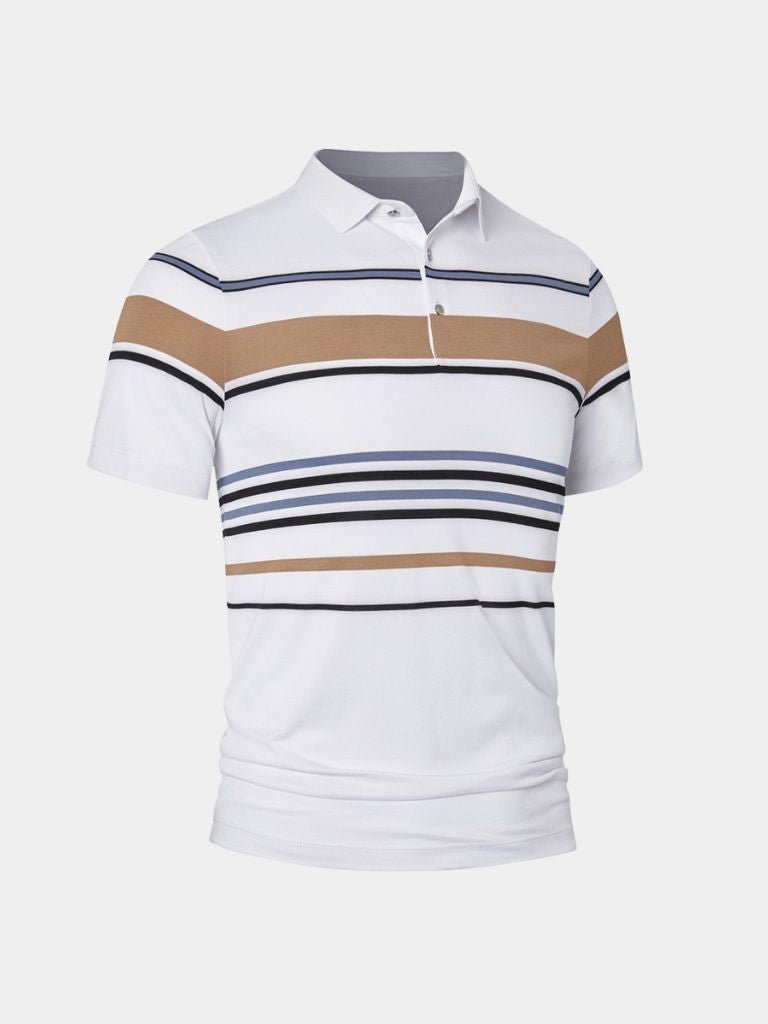 Sunset Stripe Polo – Crown & Cuff