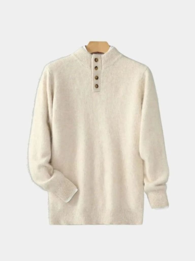 Timeless Luxe Cashmere Pullover - Crown & Cuff