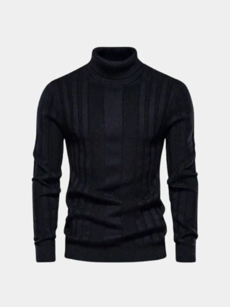 Turtleneck Knitwear Pullover Sweater - Crown & Cuff