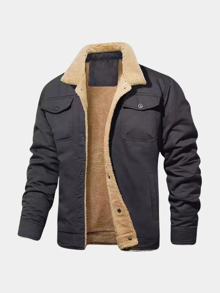 Vintage Fleece Bomber Jacket - Crown & Cuff