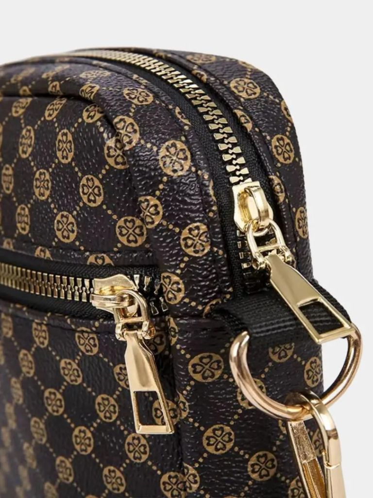 Vintage Pattern Mini Shoulder Bag - Crown & Cuff