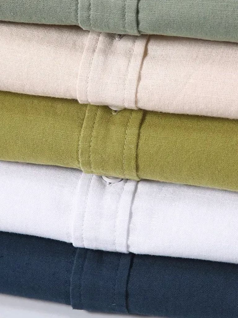 White Wellspring Linen T-Shirt – Crown & Cuff